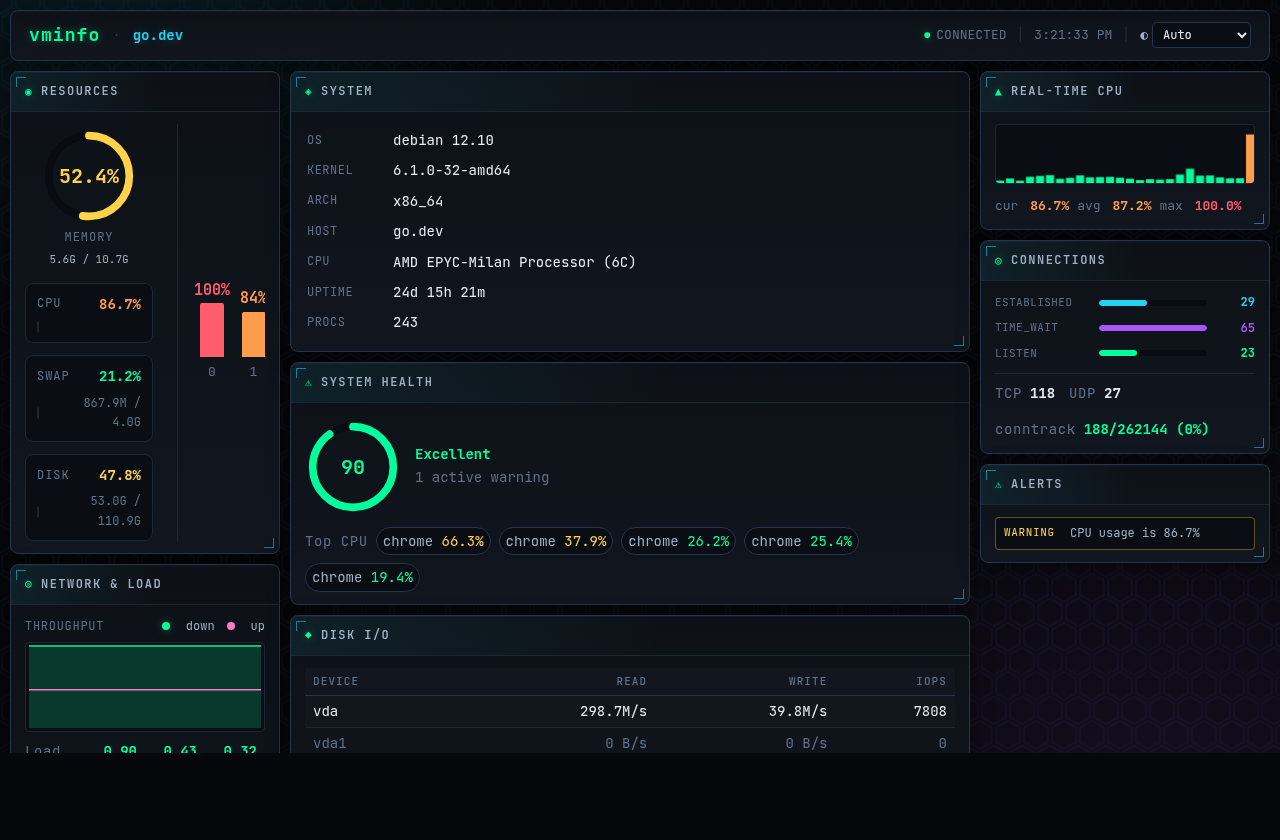 vminfo web dashboard